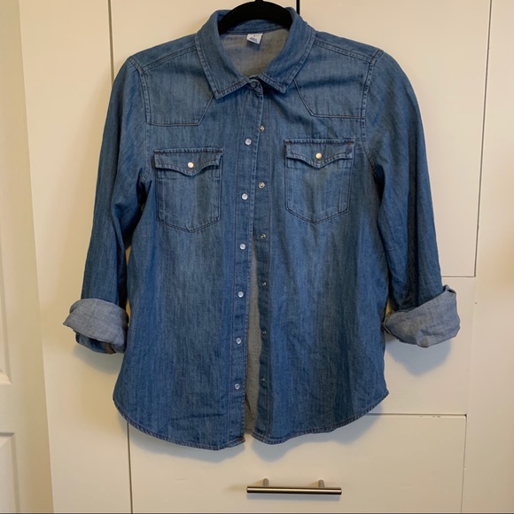 2/$18 Old Navy Classic Denim Shirts - Picture 1 of 5